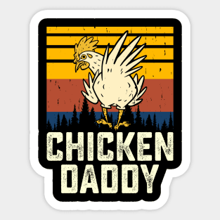 Chicken Daddy T Shirt For Men T-Shirt Sticker